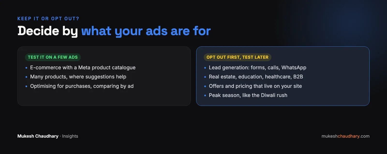 Decision guide: who should consider keeping product browsing on, and who should opt out and test first